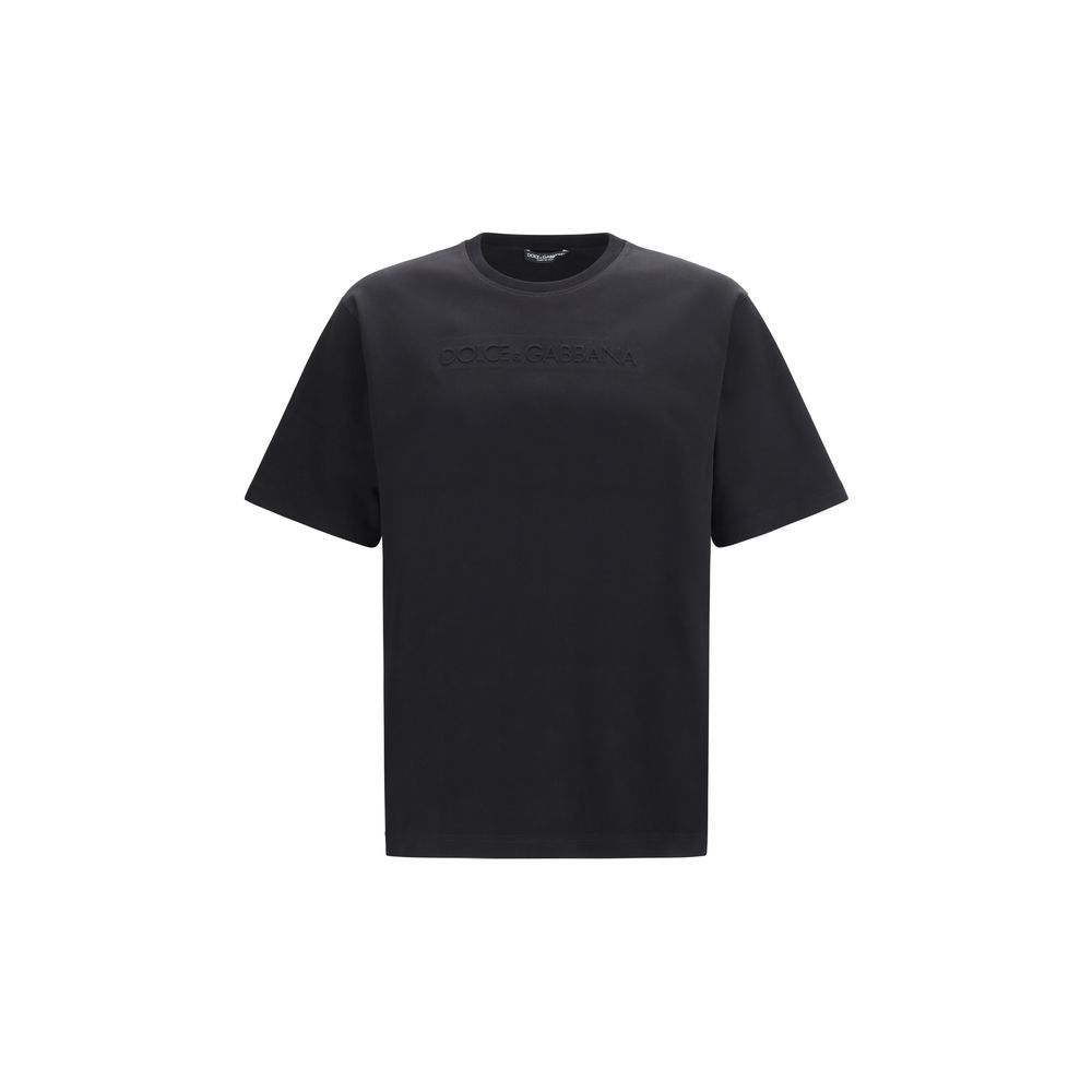 Dolce & Gabbana Black Cotton T-Shirt