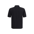 Dolce & Gabbana Black Cotton Polo Shirt