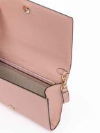 Jimmy Choo Podwer Pink Avenue Leather Shoulder Strap Bag