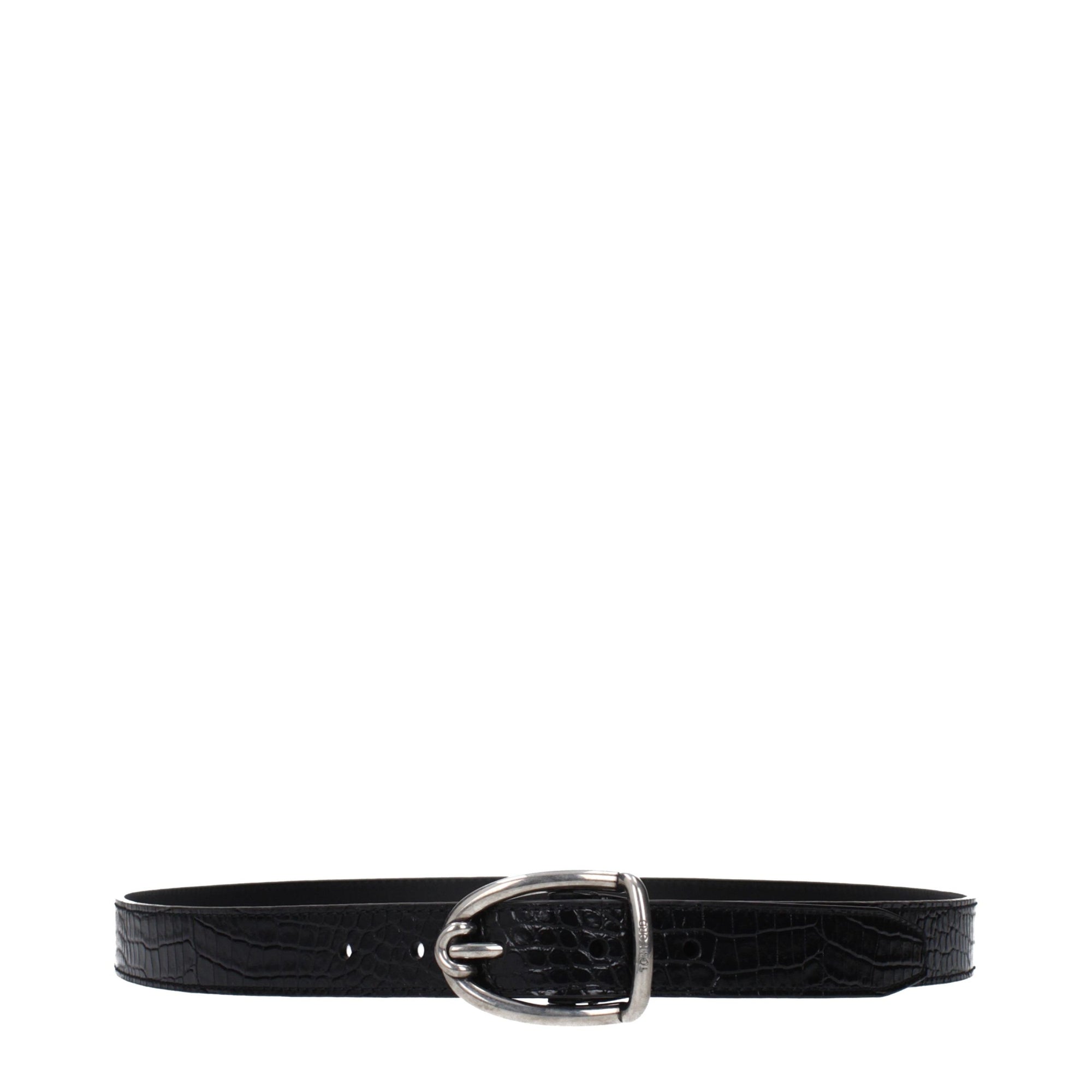 Tom Ford Black Leather Regular Belt