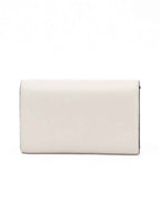 Jimmy Choo White Avenue Leather Shoulder Strap Bag