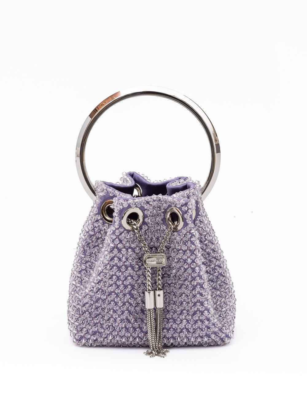 Jimmy Choo Light Purple Bon Bon Micro Crystals Bucket