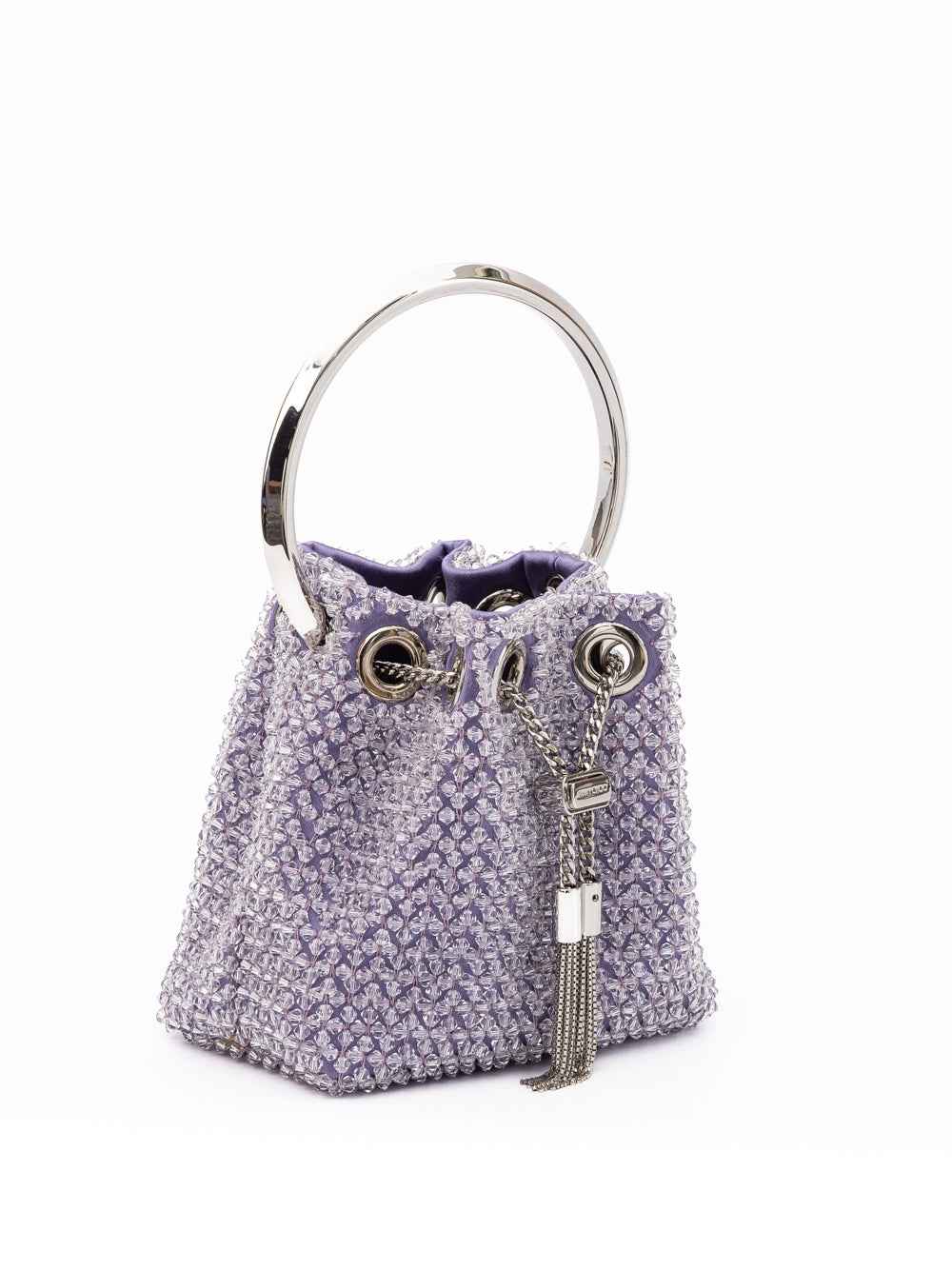 Jimmy Choo Light Purple Bon Bon Micro Crystals Bucket