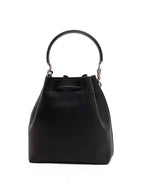 Jimmy Choo Black Bon Bon Leather Bucket