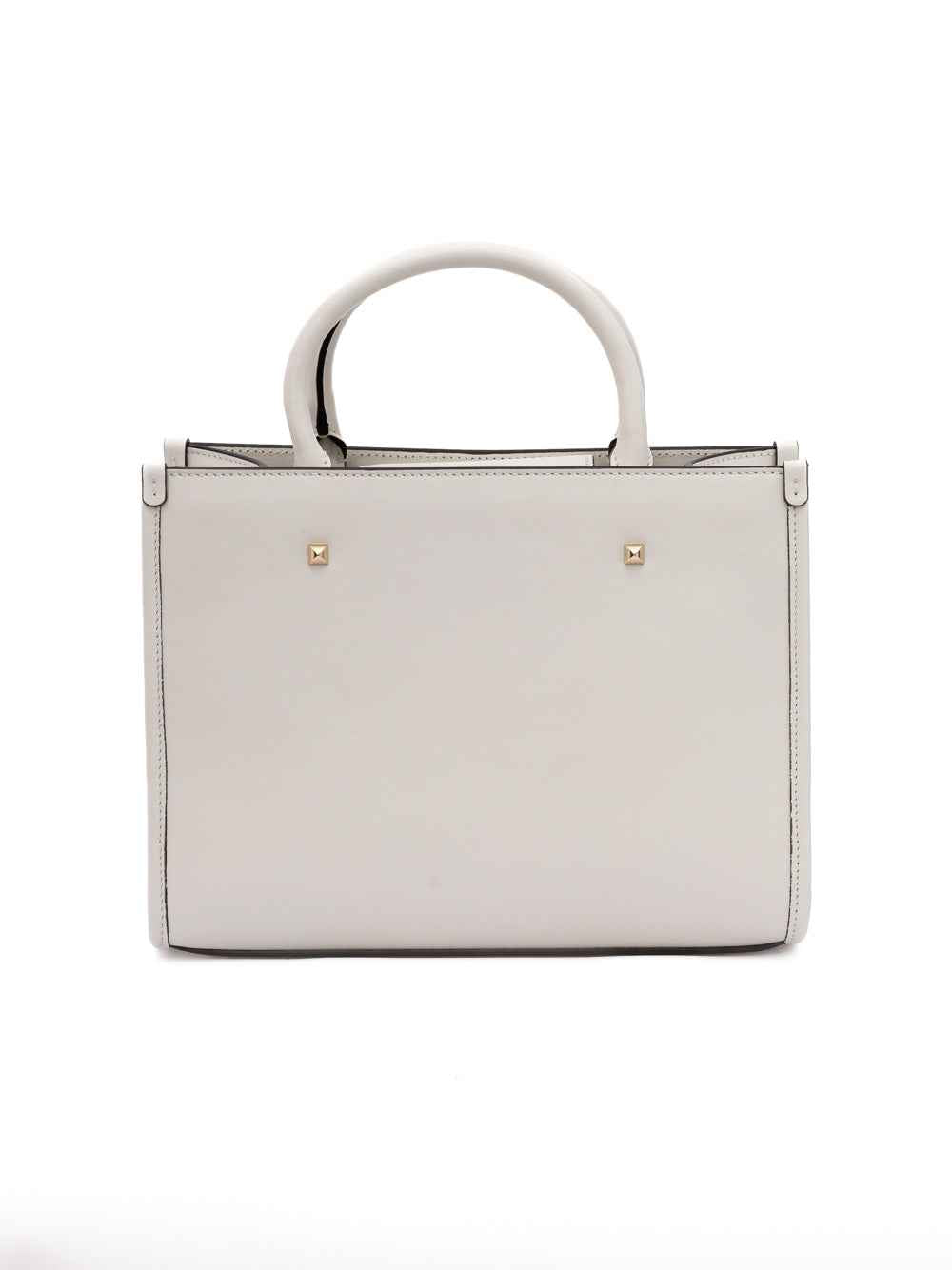 Jimmy Choo White Avenue S Tote Leather Handbag