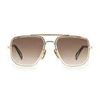 David Beckham Gold Metal Sunglasses