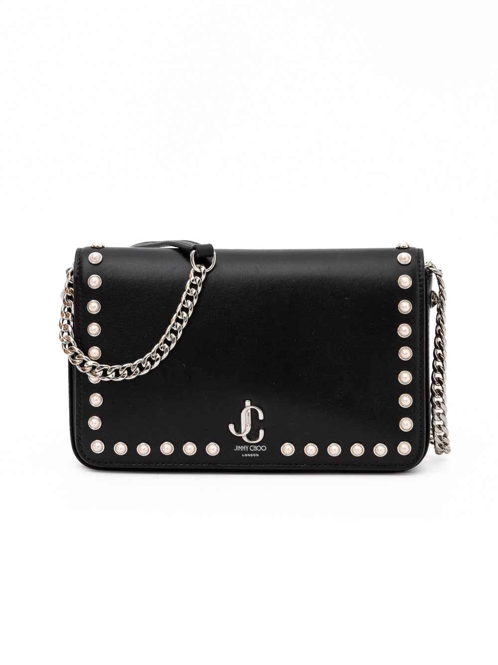 Jimmy Choo Black Leather Crossbody Bag