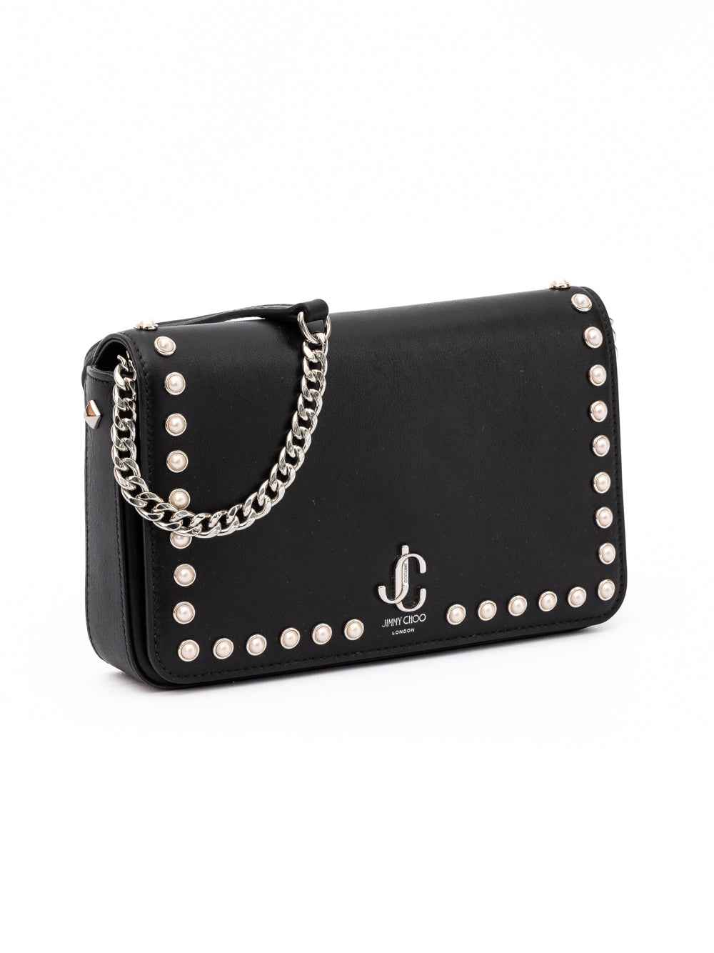 Jimmy Choo Black Leather Crossbody Bag