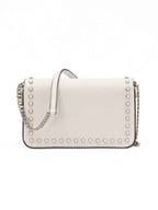 Jimmy Choo White Leather Crossbody Bag