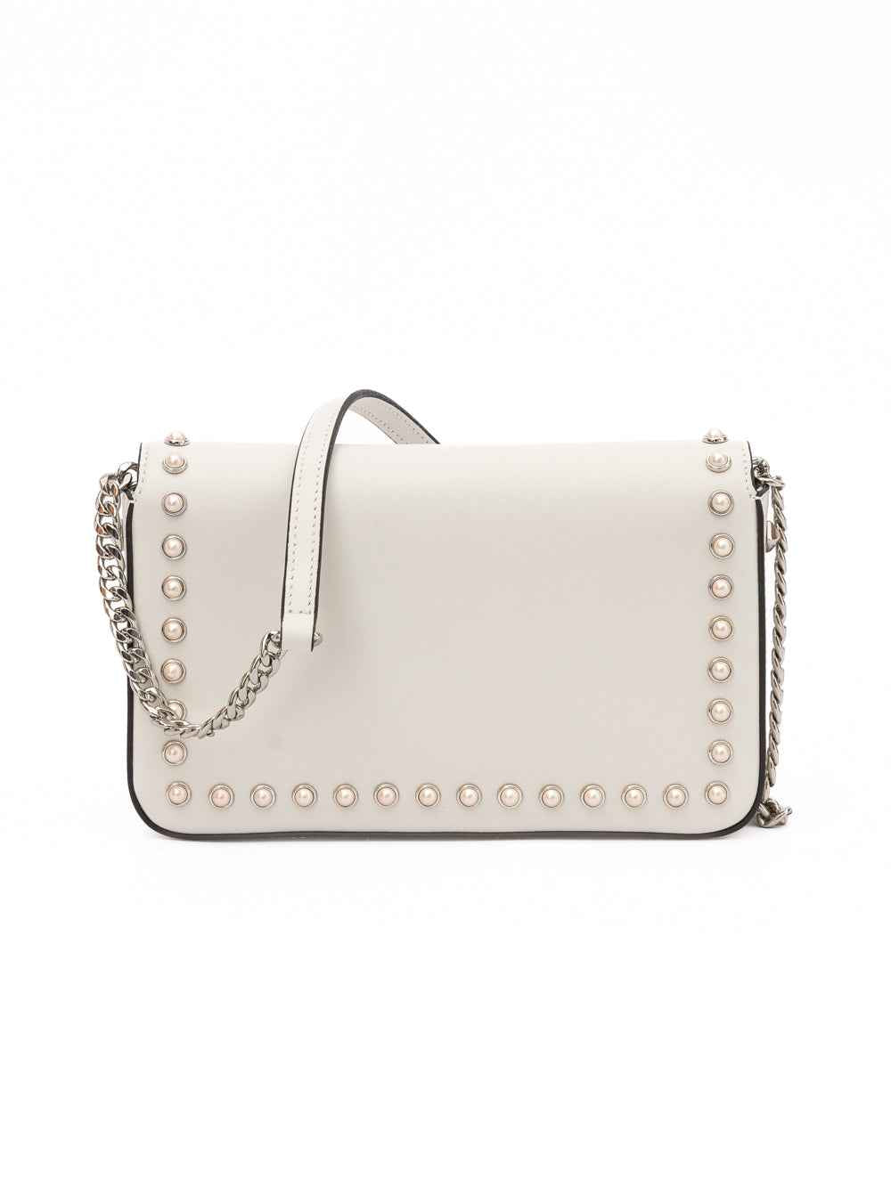 Jimmy Choo White Leather Crossbody Bag
