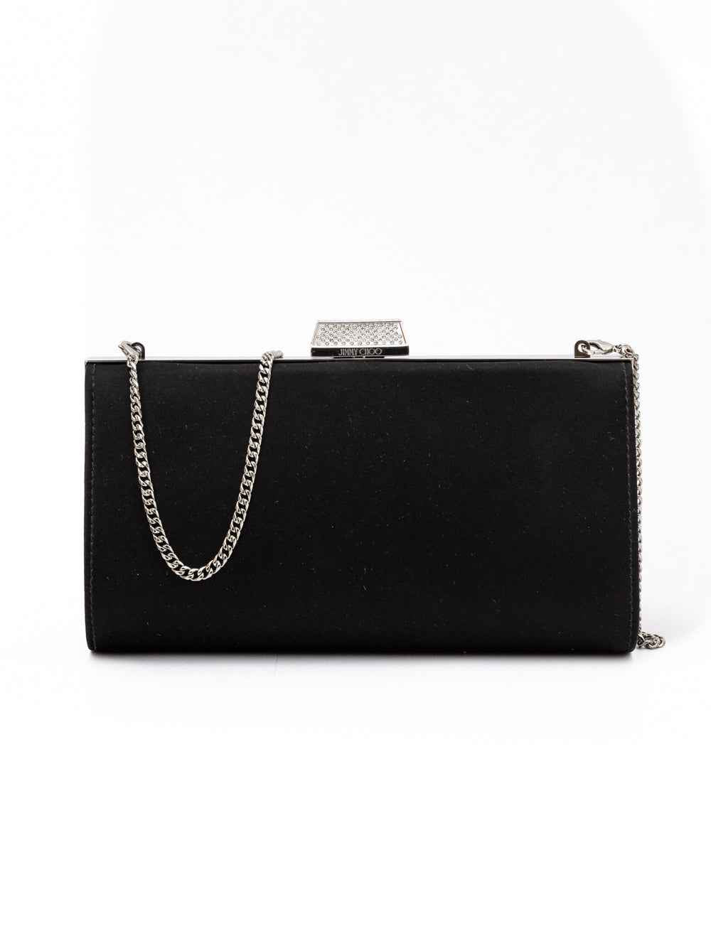 Jimmy Choo Black Satin Crossbody Bag