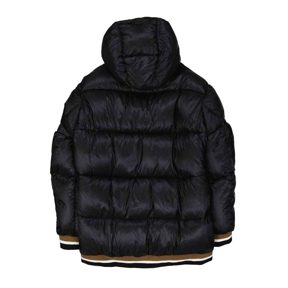 Herno Black Polyamide Bomber
