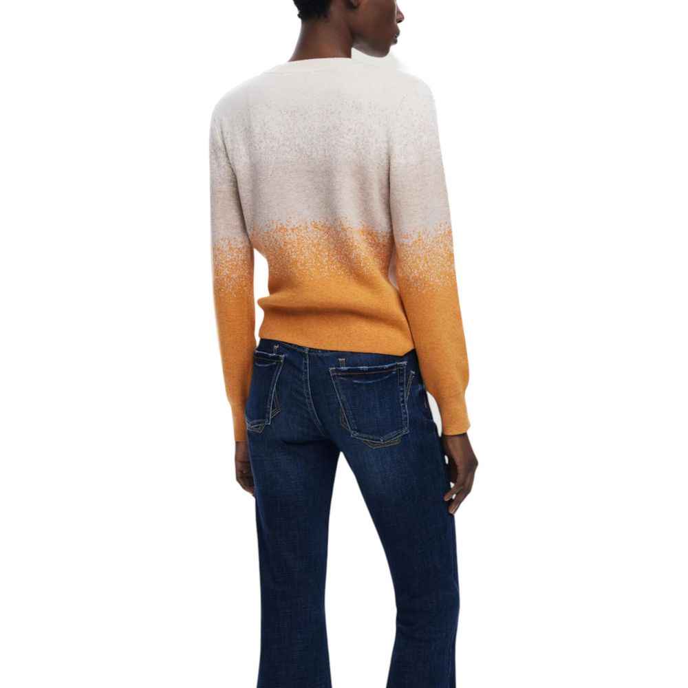 Desigual Beige Viscose Sweatshirt