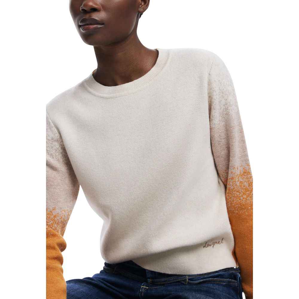 Desigual Beige Viscose Sweatshirt