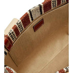 Chloé Brown Linen Tote Bag