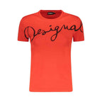 Desigual Rosso Cotton Women T-Shirt