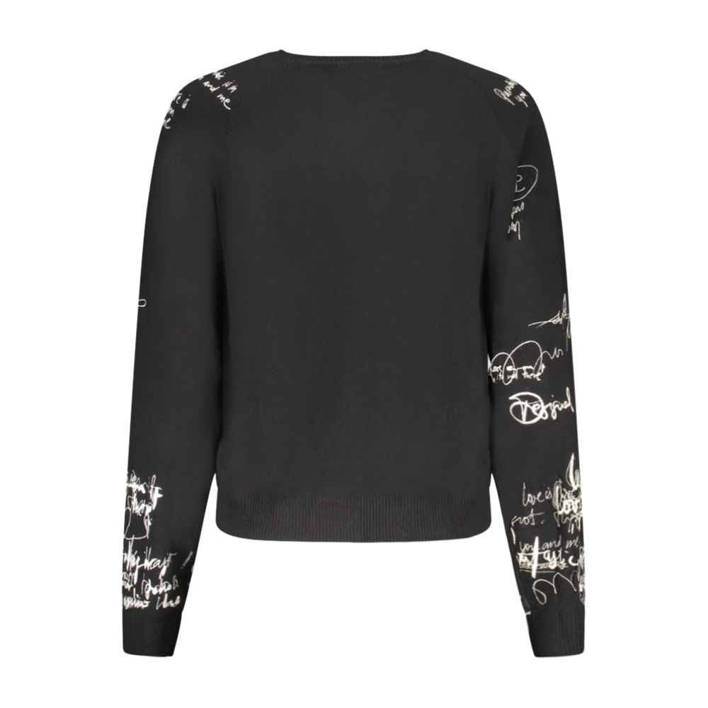 Desigual Nero Viscosa Women Sweater