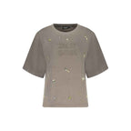 Desigual Grigio Cotton Women Sweatshirt