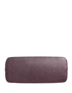 Dolce & Gabbana Dark Purple Leather DG Logo Zip Around Hand Purse Wallet