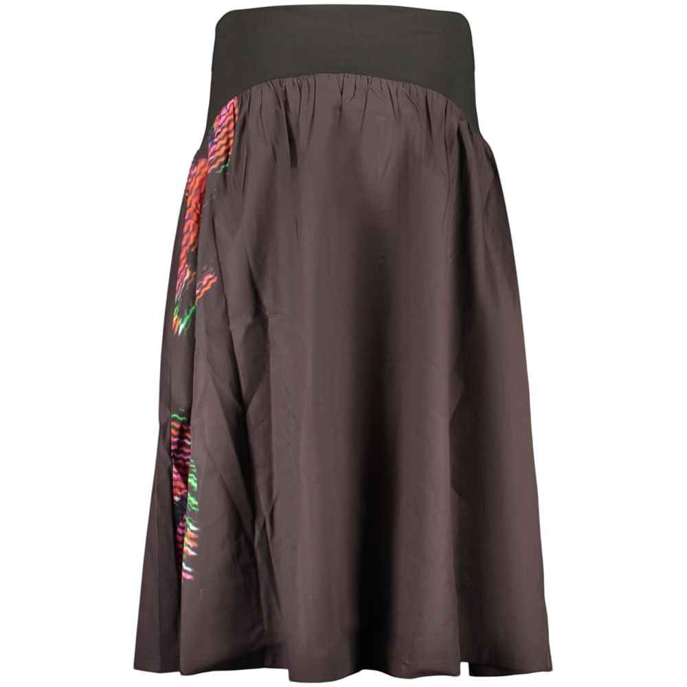Desigual Black Cotton Women Skirt