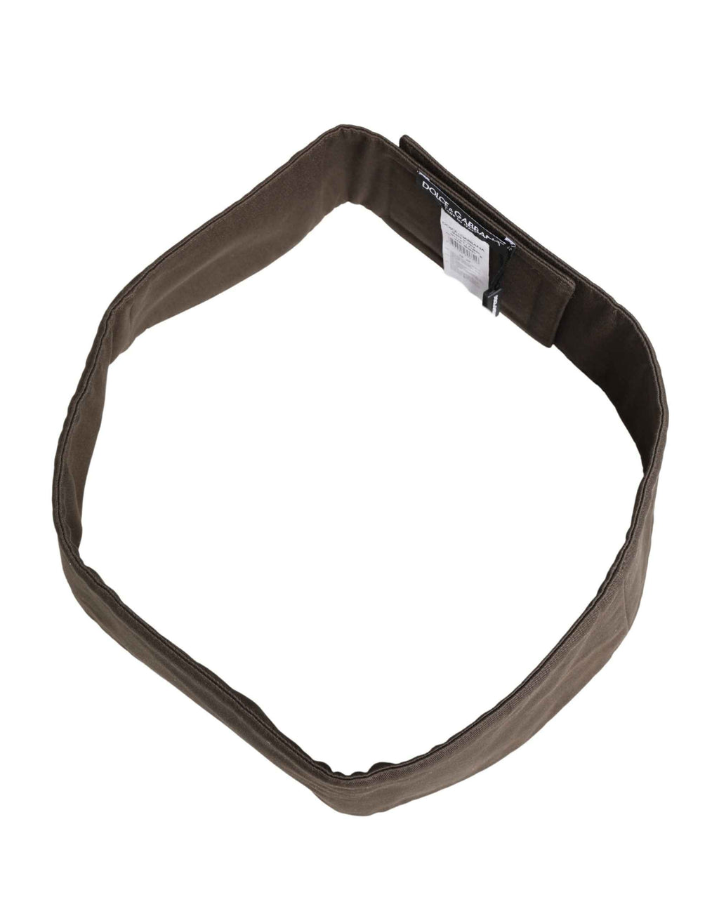 Dolce & Gabbana Brown Viscose Wide Belt Waist Cummerband Men