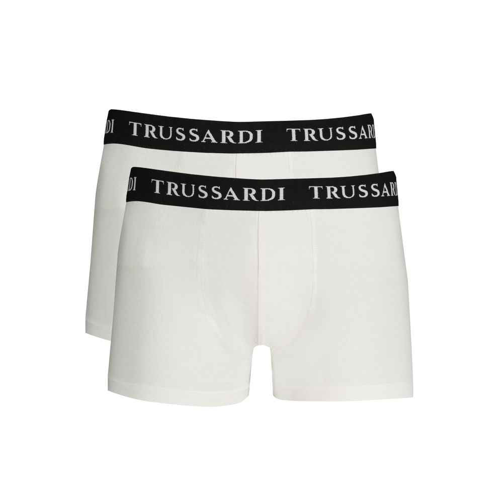 Trussardi White Cotton Men's Boxer Brief