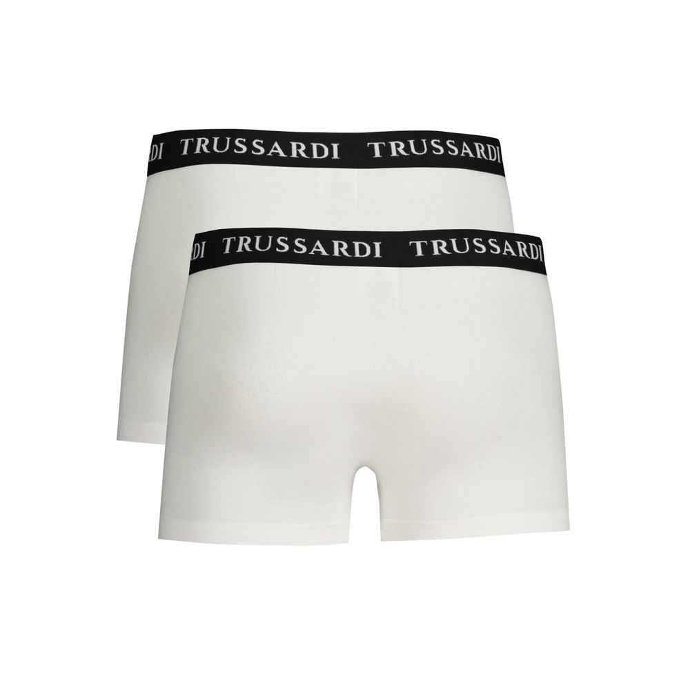 Trussardi White Cotton Men's Boxer Brief