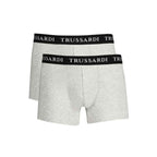 Trussardi Grigio Cotton Men's Boxer Underwear