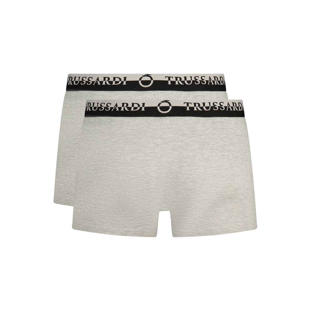 Trussardi Grigio Cotton Men Boxer Short
