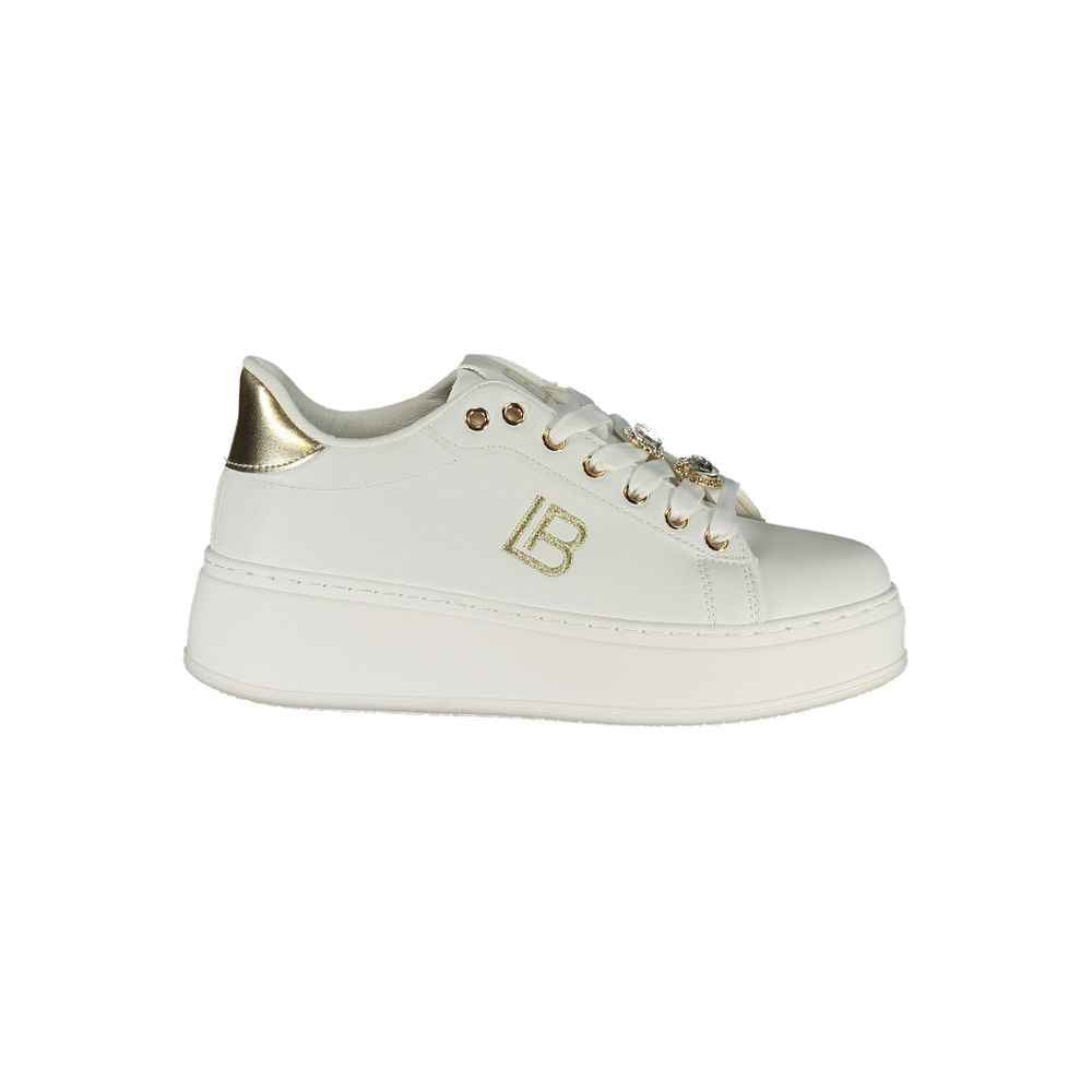 Laura Biagiotti Bianco Polyurethane Women Sneaker