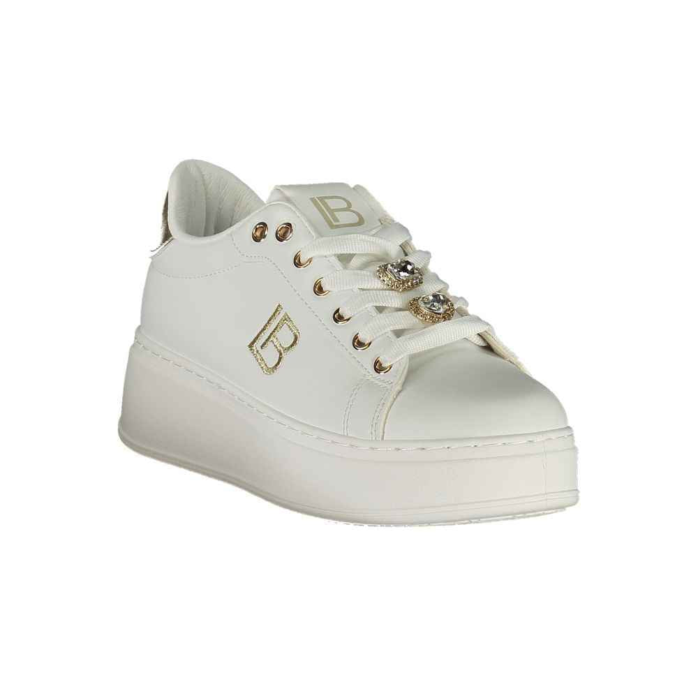 Laura Biagiotti Bianco Polyurethane Women Sneaker