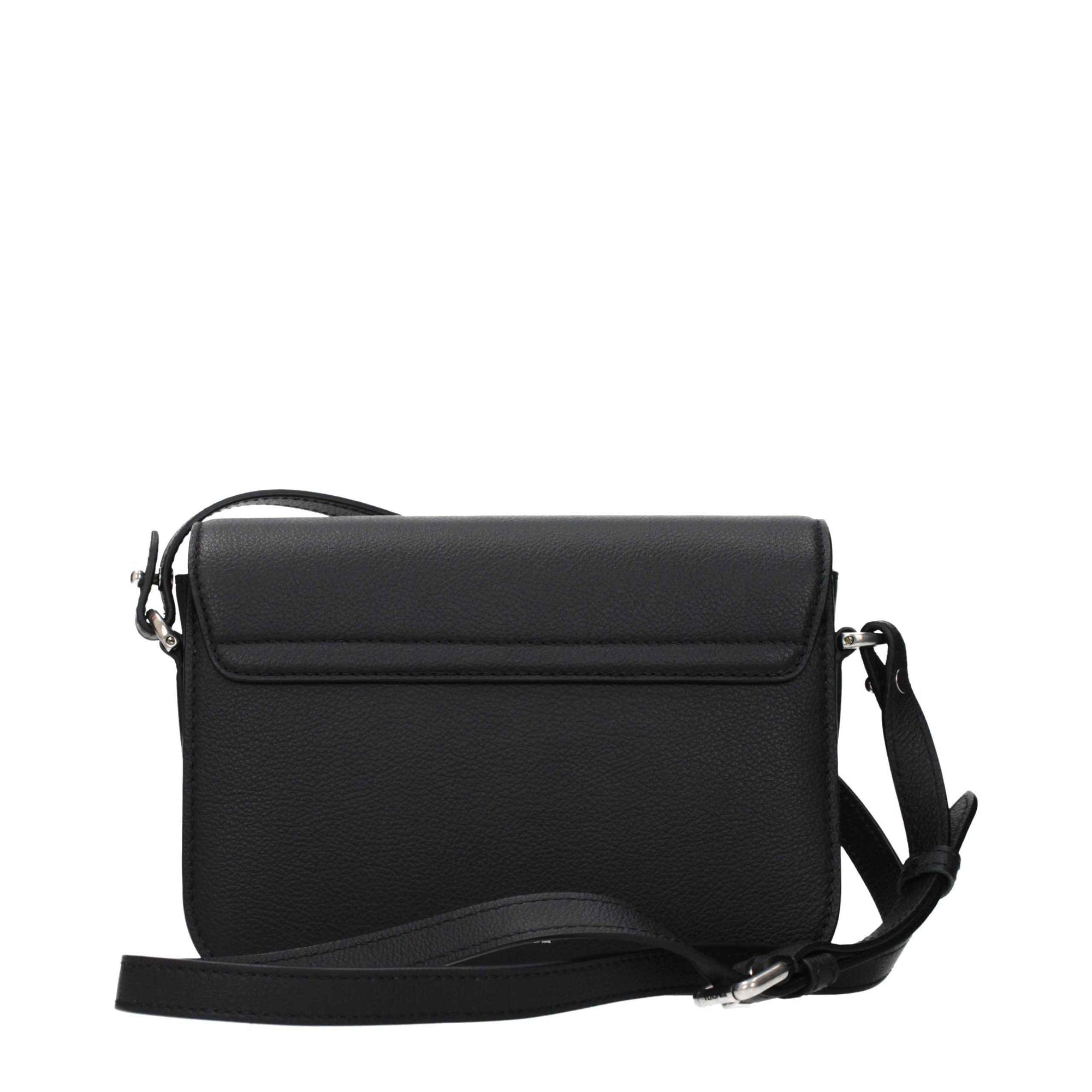 Versace Black Leather Crossbody Bag