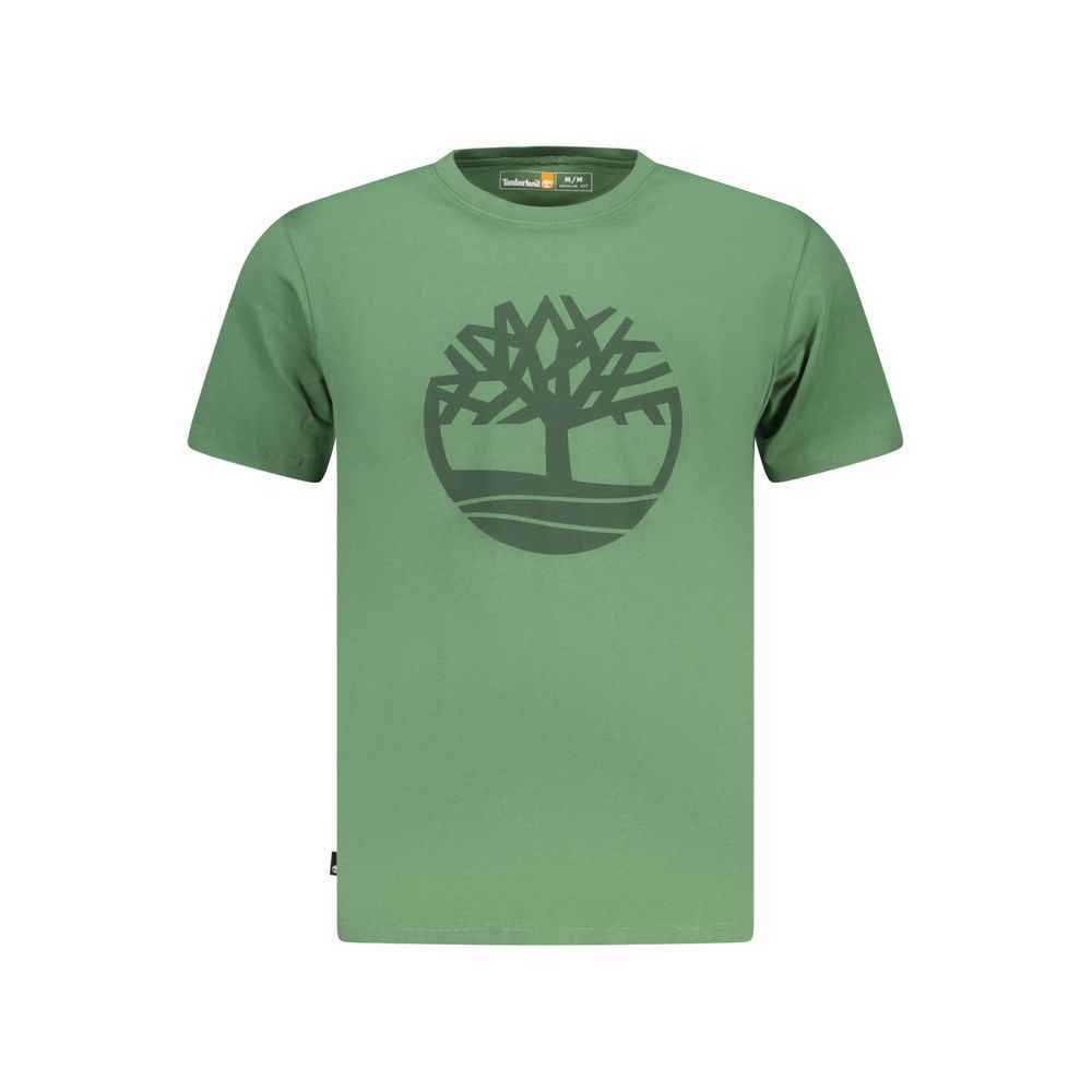 Timberland Verde Cotton Men T-Shirt