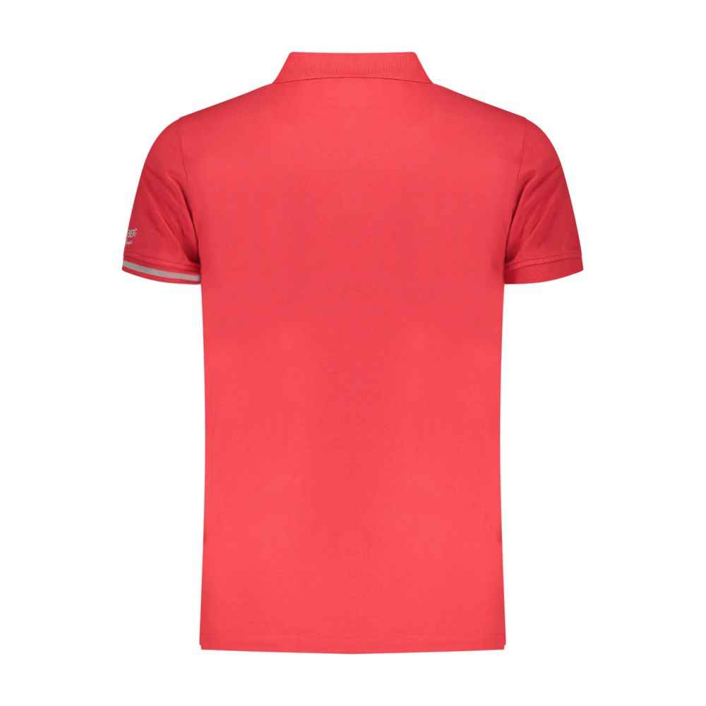 Iceberg Red Cotton Mens Polo Shirt