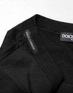 Dolce & Gabbana Black Cotton Sleeveless Men Tank Top T-shirt