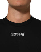 Dolce & Gabbana Black Statement Cotton Crew Neck Men T-shirt