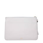 Versace White Leather Clutch Bag