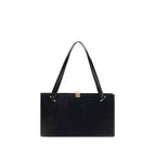 Versace Black Calf Leather Bos Taurus Shoulder Bag