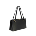Versace Black Calf Leather Bos Taurus Shoulder Bag