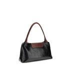 Versace Black Calf Leather Bos Taurus Shoulder Bag