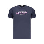 Iceberg Neon Blue Cotton Mens T-Shirt