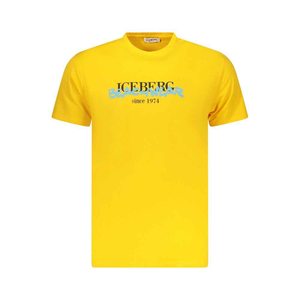Iceberg Neon Cotton Men T-Shirt