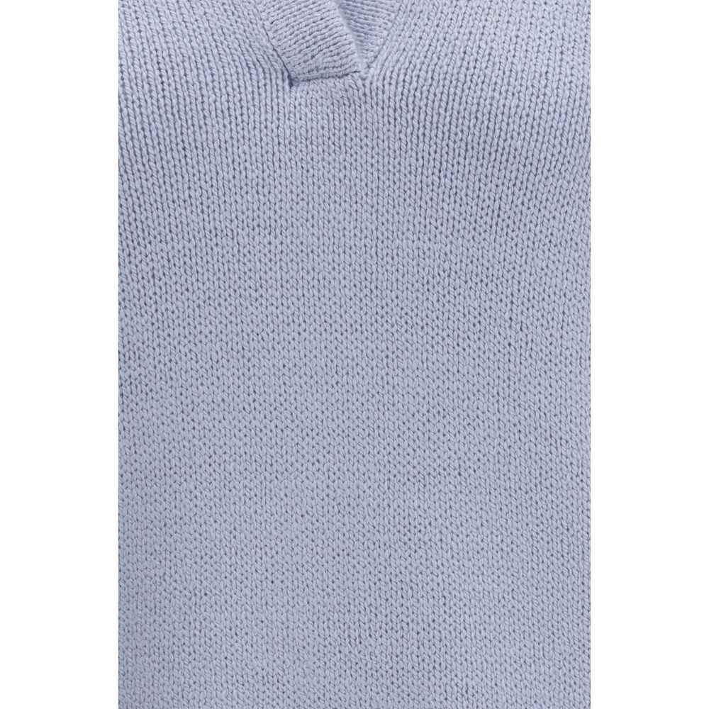 Gabriela Hearst Blue Cashmere Polo Shirt