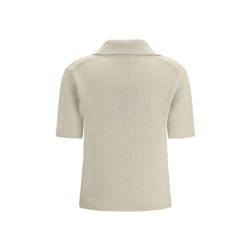 Gabriela Hearst Beige Cashmere Polo Shirt