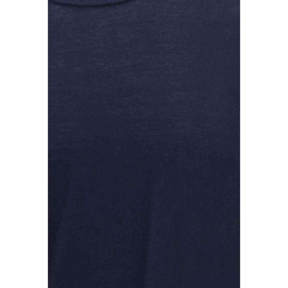 Roberto Collina Blue Cotton Sweatshirt
