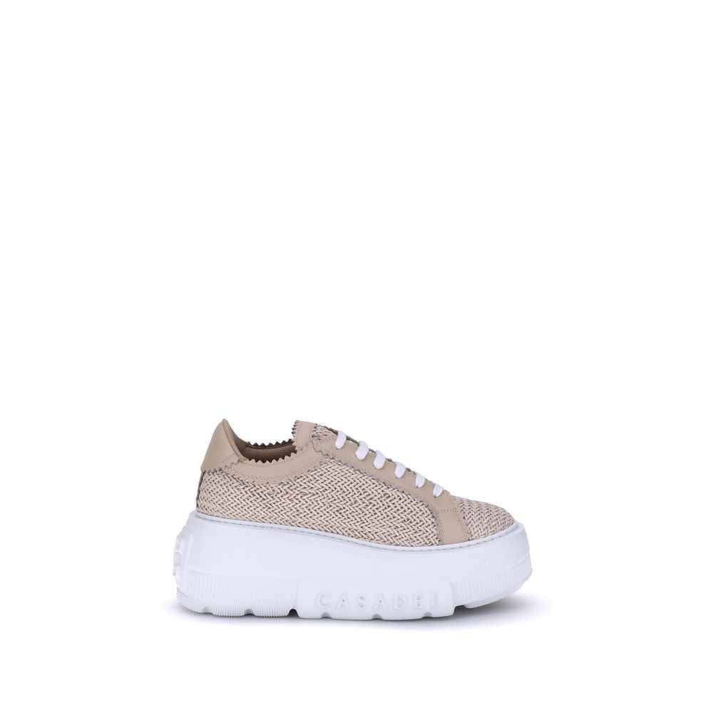Casadei Beige Other Fibres Chunky Sneakers