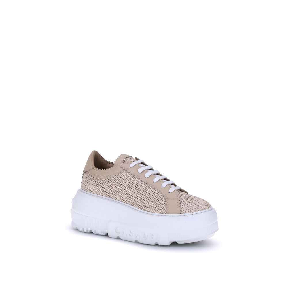 Casadei Beige Other Fibres Chunky Sneakers