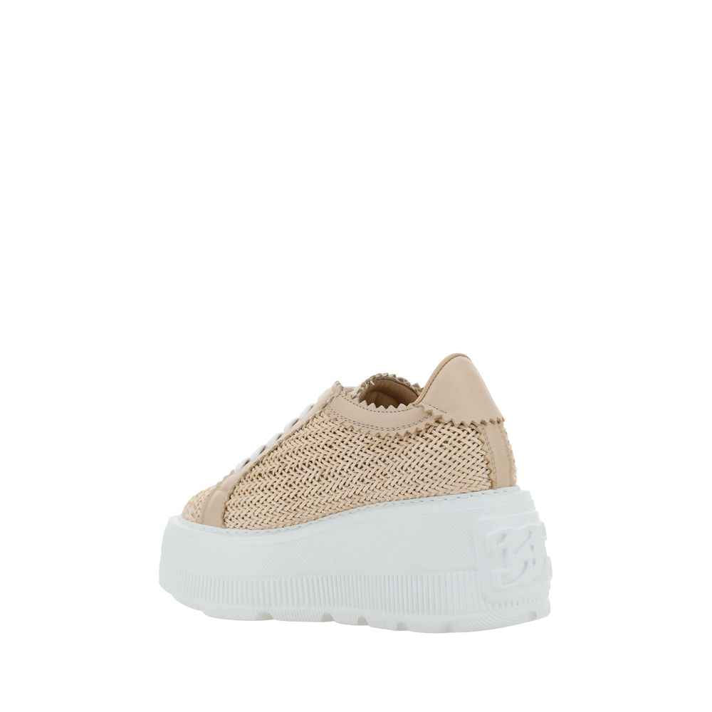 Casadei Beige Other Fibres Chunky Sneakers
