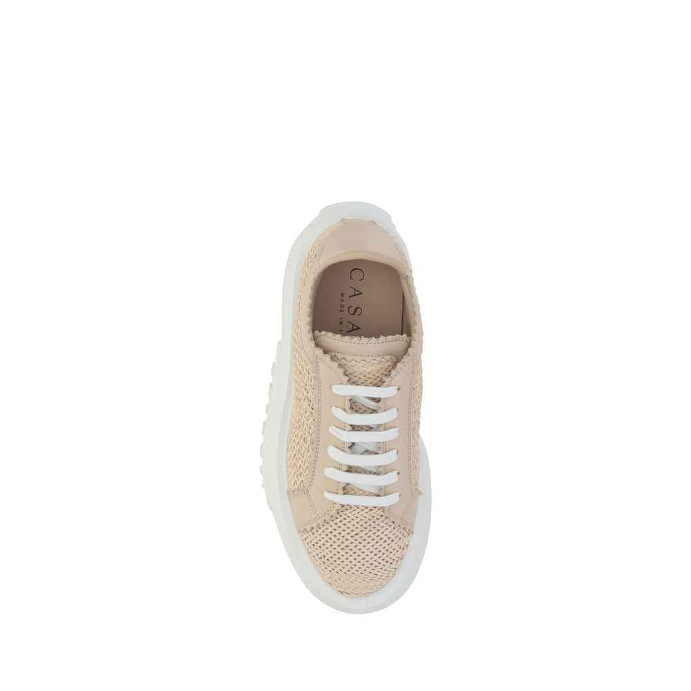 Casadei Beige Other Fibres Chunky Sneakers