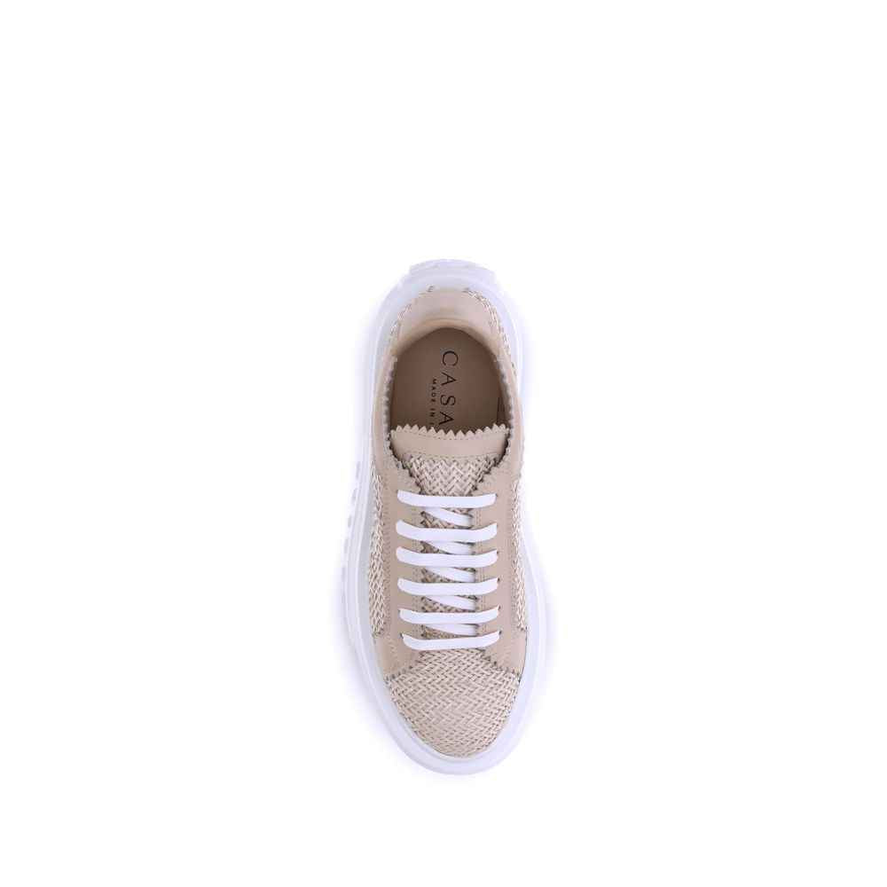 Casadei Beige Other Fibres Chunky Sneakers